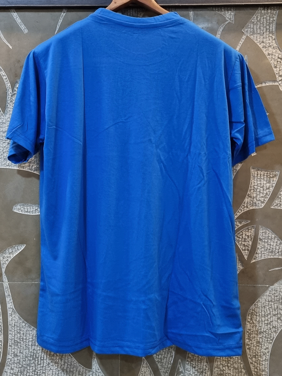 Ak Minute Lal Mohan Babu Royal Blue Graphic T-shirt