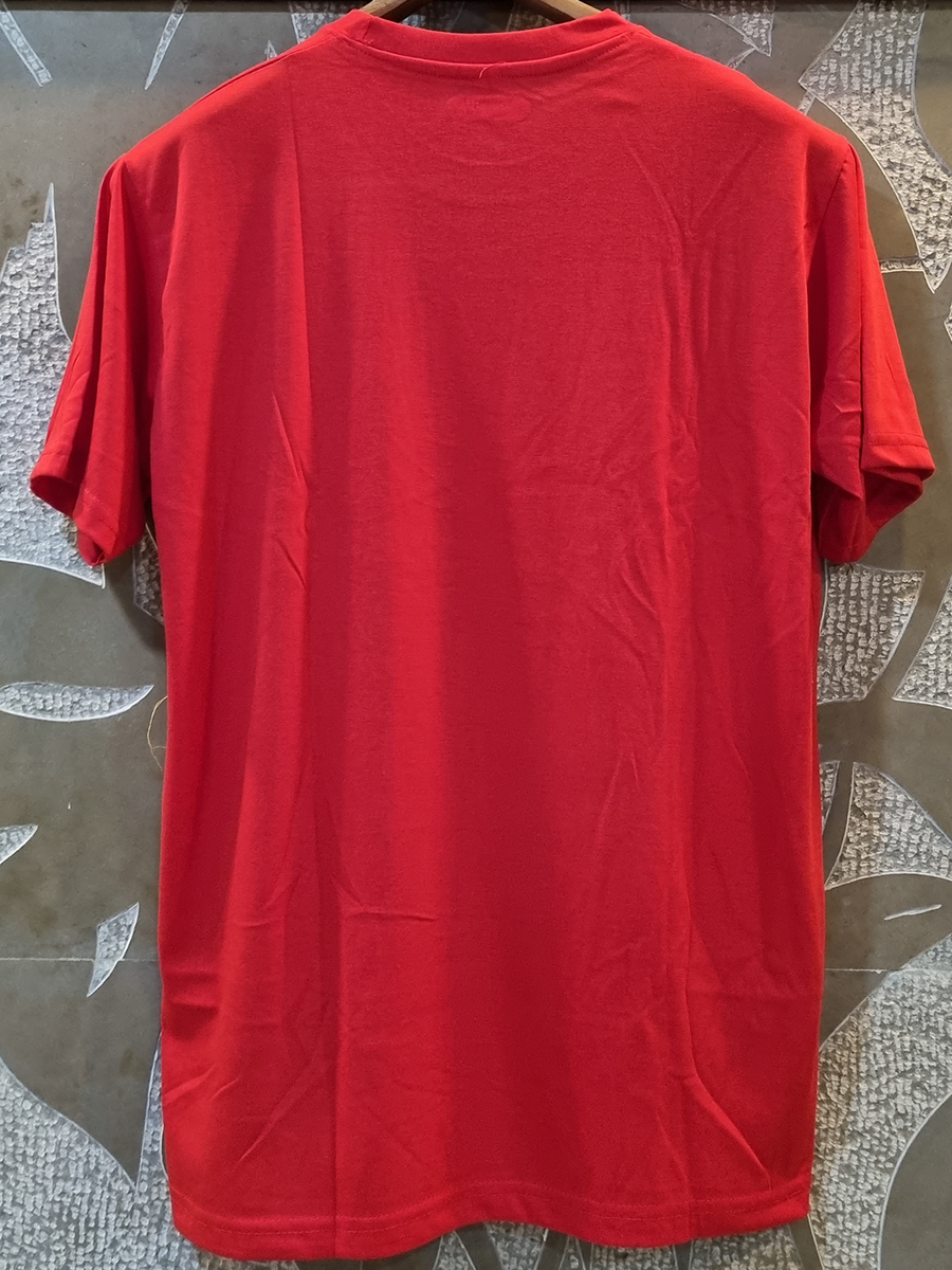 Ak Minute Lal Mohan Babu Red Graphic T-shirt